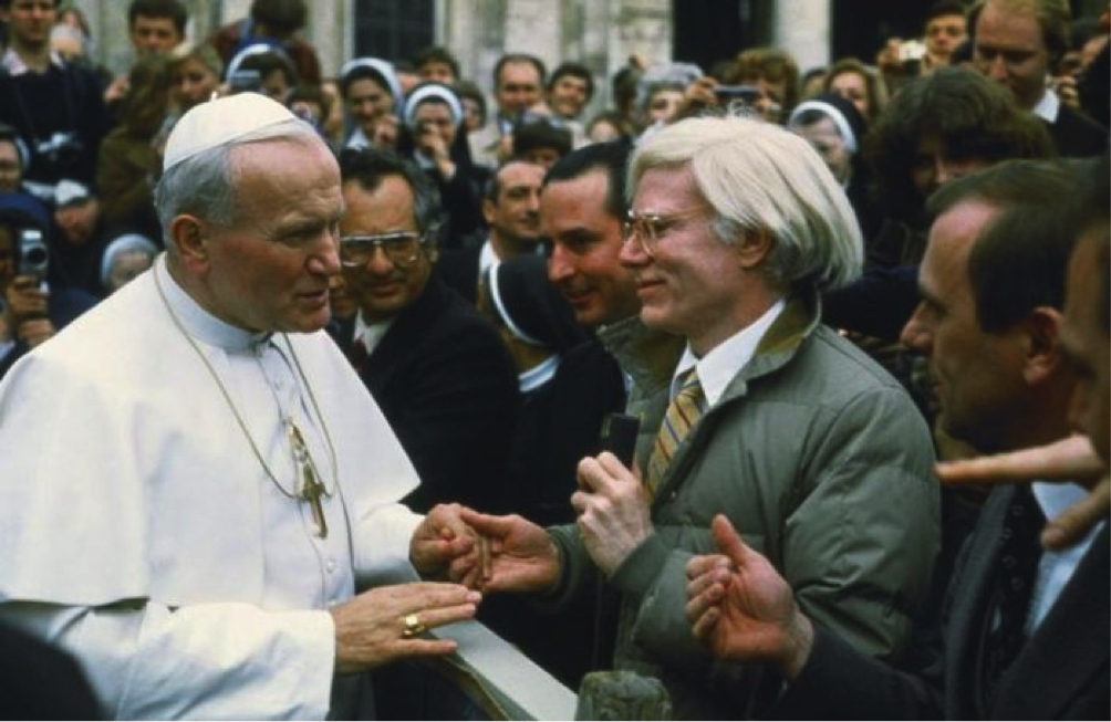 Andy Warhol e il papa Giovanni Paolo II
