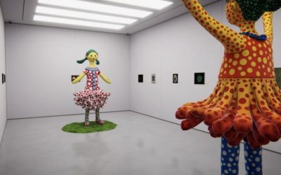 The first 3D streaming cloud exhibition dedicated to Yayoi Kusama